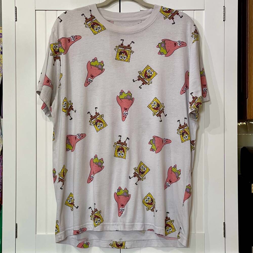 Nickelodeon SpongeBob SquarePants and Patrick Star All-Over Print T-Shirt